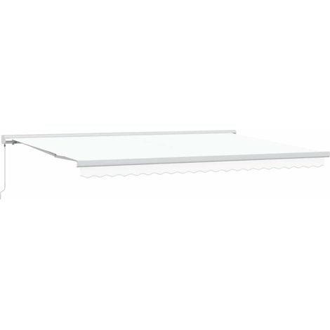 Maison Exclusive - Einziehbare Markise Weiß 500 x 300 cm Stoff un