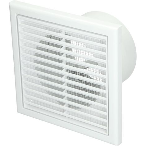 Grille aération VMC diamètre 125 mm – Raccord rond – Longueur 9 cm – Pour espaces confinés – Débit max optimisé – Blauberg