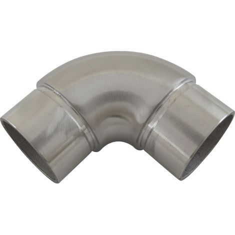 ECONOMY Rundbogen 90° für Rohr ø 42,4 x 2,0 mm,Edelstahl geschliffen V2A