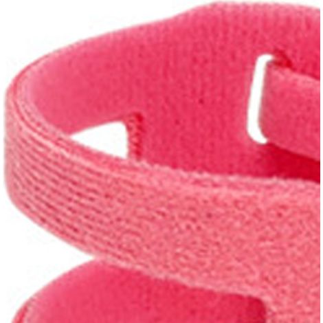 Verstellbare, ultradünne Nylon-Handgelenkbandage mit einstellbarem Druck, geeignet bei Schmerzen im Bereich der Ellenbeuge, passend für Handgelenke mit einem Umfang von bis zu 22,5 cm, rosa. (1/4)