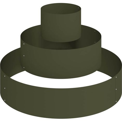 Maison Exclusive - Vaso da giardino Verde oliva 90 x 90 x 20 cm
