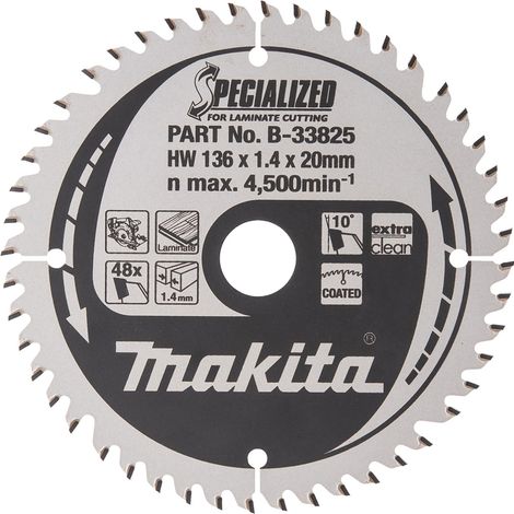 Makita Hoja de sierra SPECIALIZED 136 x 20 mm 48Z - B-33825