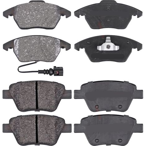 KIT PASTIGLIE FRENO ANTERIORI E POSTERIORI compatibile con VOLVO V40 2 VOLUMI/CODA SPIOVENTE (525,526) / PASTIGLIE FRENANTI AUTO OEM P 24 057  P 24 061,P 24 148 / SOSTITUZIONE DIRETTA / BASSA POLVERE 