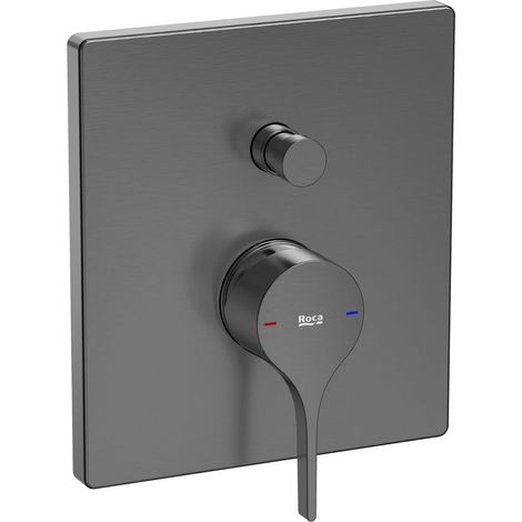 Grifo monomando empotrable para baño-ducha INSIGNIA - ROCA Color: Negro titanio cepillado (1/2)