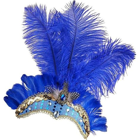 Showgirl-Kopfschmuck für Damen, Fascinator-Stirnband für Showgirls Kopfbedeckung für Maskenbälle und Kostümpartys, Festivals, Karneval, Klassentreffen, Hochzeiten und Maskenumzüge (1/5)
