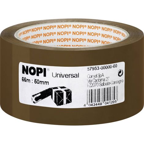 Ruban adhésif d'emballage Nopi 57953-00000-00 marron (L x l) 66 m x 50 mm acrylate 1 pc(s) S17090 (1/4)