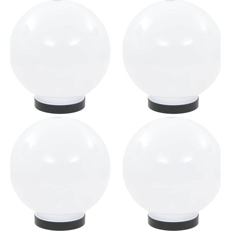 vidaXL Set Lampade a LED Sferiche 4 pz 20 cm in PMMA