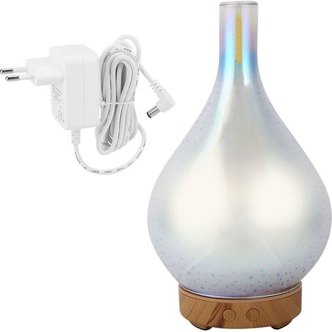 Diffuseur d'huiles essentielles ultrasonique 100ml, humidificateur d'aromathérapie avec lumière LED nocturne (prise UE) (1/5)