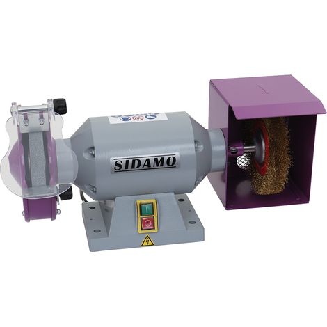 Sidamo – Touret à meuler 400W – Diamètre de meule 200mm – Vitesse 2800tr/min – Interrupteur sécurité – 20113502