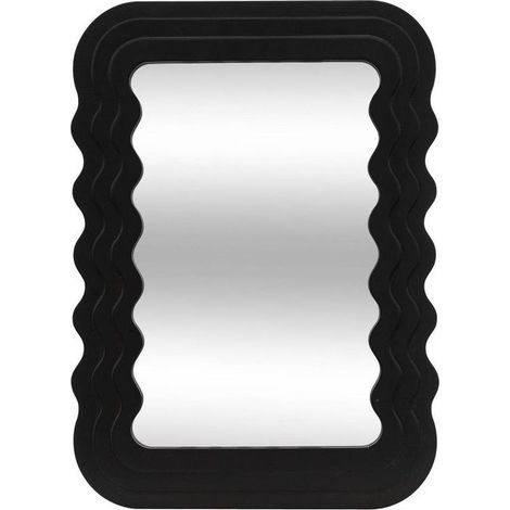 Specchio bisauté nero 40x55cm