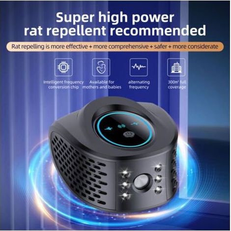 Répulsif ultrasonique 4 en 1 pour souris, mouches, cafards et moustiques Répulsif électronique à souris 3W pour la maison, le grenier et le garage (1/5)