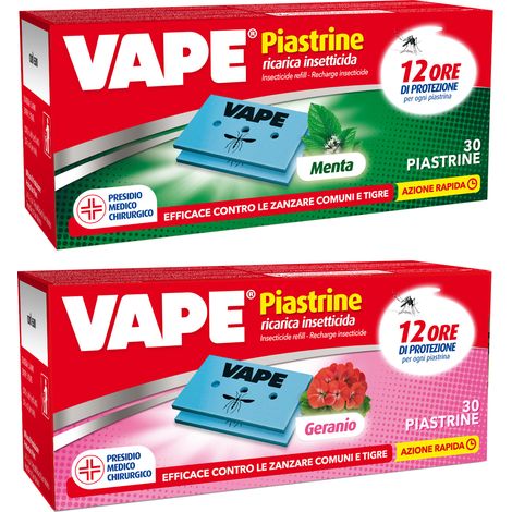 ANTIZANZARE VAPE PIASTRINE RICAMBIO 30 PZ PROFUM- VAPE- 36,0 confezione