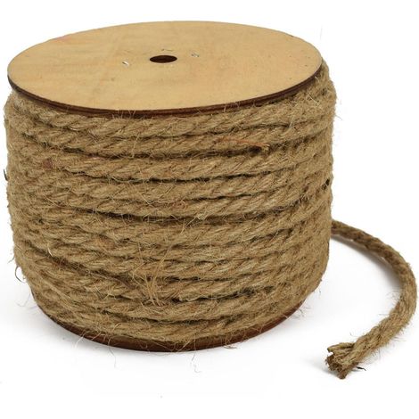 Rotolo in corda di juta naturale spago per decorazioni floreali -Ø 5 mm - 8 mt (1/3)