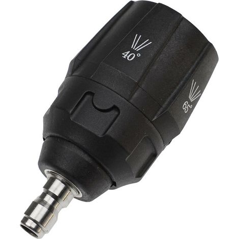 Vhbw – Buse de pulvérisation pour nettoyeur haute pression Nilfisk – 5 angles réglables – Longueur 9 cm – Raccord rapide 1/4" – Acier inoxydable (1/3)