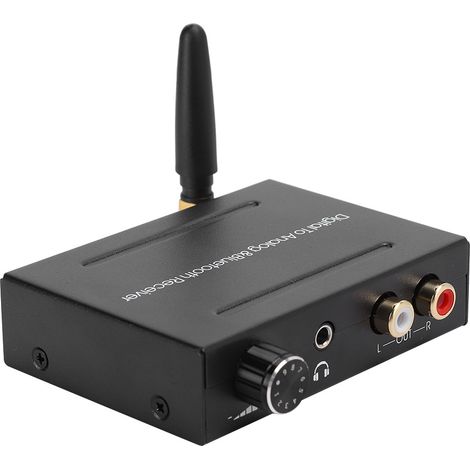 Fonction de réception Bluetooth, entrée coaxiale/optique, sortie RCA 3,5 mm, décodeur audio (1/5)