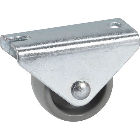 Bockrolle Kunststoff-Rad ø 25 mm Möbelrolle (Transportrolle) Stahl verzinkt