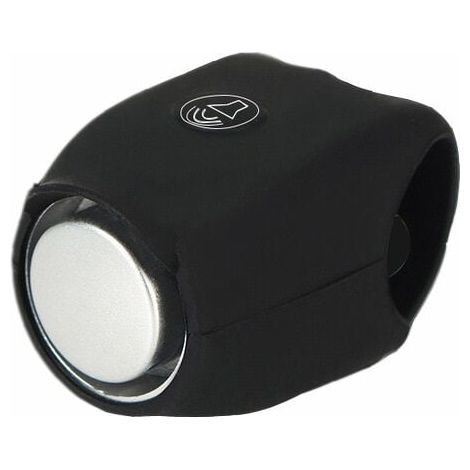 Bocina de bicicleta, timbre eléctrico para bicicleta y scooter, mini timbre electrónico de advertencia con sonido, timbre con funda de silicona impermeable. (1/5)