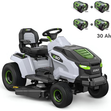 PACK 30Ah Tracteur de tonte électrique, largeur de coupe 107 cm, batteries et chargeur 1600W inclus - EGO TR4201E (1/5)