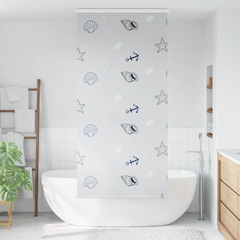 Store enrouleur de douche，Store à rouleau avec cassette largeur du tissu 96 cm CFW9713624 (1/5)