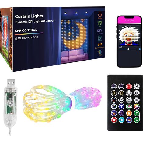 Lumière LED intelligente à double contrôle, 11M 400, alimentée par USB, adaptée au jardin, au balcon, au pavillon, à la décoration de fête (1/5)