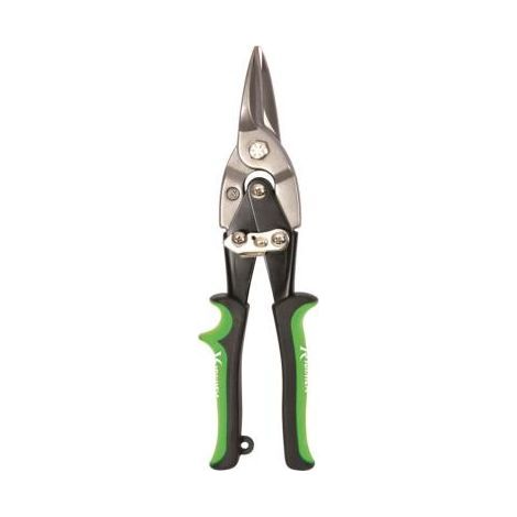 Cisaille à tôle droite pro 250 mm – Lames microdentées pour coupe précise – Acier tendre jusqu'à 1.2 mm – Poignées antidérapantes (1/5)