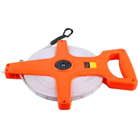 100 m langes, einziehbares Fiberglas-Maßband, korrosionsbeständig, faltbar, professionelles langes Maßband, doppelseitig, wasserdicht und langlebig. (1/5)