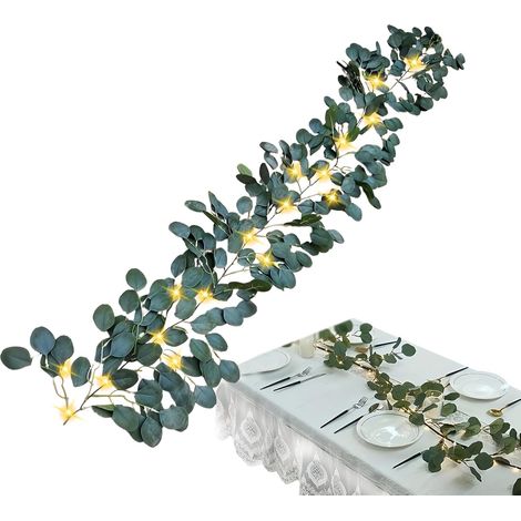 Guirlande Lumineuse de Vigne d',180 cm Guirlande Lumineuse Féerique Branche d'- 96 LEDs Avec Minuterie Étanche Décoration Fausse Pour,pour Chambre Cheminée Table Centres de Table Plafond (1/5)