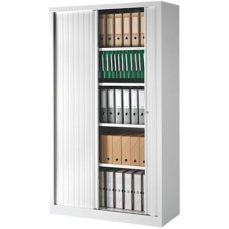 Armoires à rideaux Eco-conçue Classiques blanc H 198 x L100 (1/2)