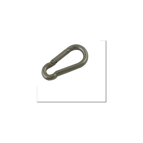 Mousquetons - Métal - 6mm diamètre - 60mm longueur - Lot de 2 - Viso