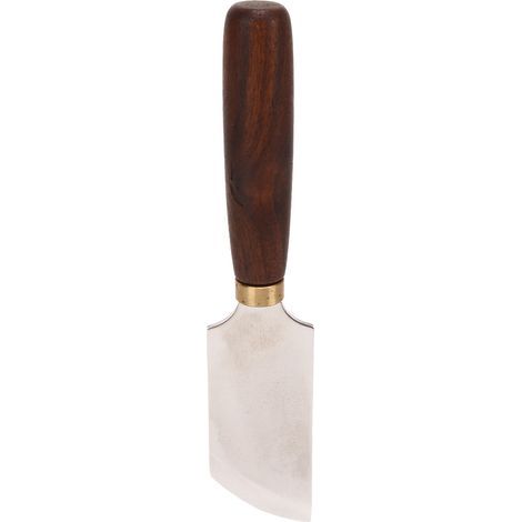 Lederschälmesser, Klinge aus Hochgeschwindigkeitsstahl, Holzgriff, Bastelmesser für Lederarbeiten (1/5)