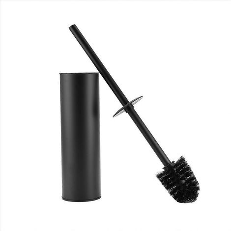 Brosse de toilette et support, brosse de toilette en acier inoxydable pour salle de bain (1/5)