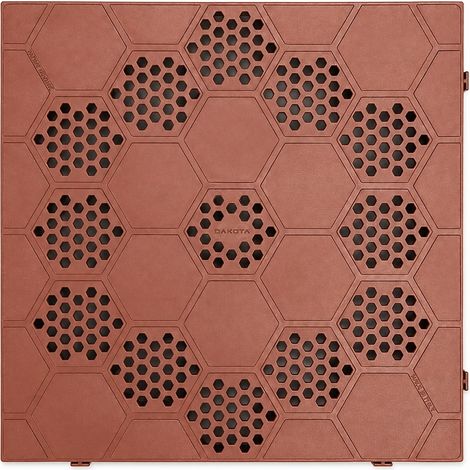 PIASTRELLA 40X40XH5CM ROSSA SEMIFORATA (1/5)