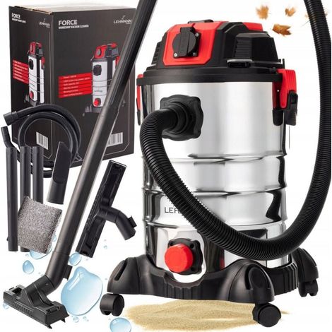 Bagless industrial vacuum cleaner with plaster dust shaker, 3500 W, 30 L