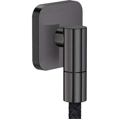 Axor Fine - Wandanschlussbogen, Schwarzchrom gebürstet 36739340
