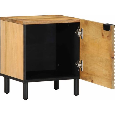Maison Exclusive - Table de chevet marron 40x33x46 cm bois de manguier solide (1/5)