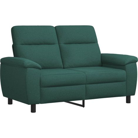 Divano Verde Scuro 158 x 90 x 95 cm Tessuto vidaXL
