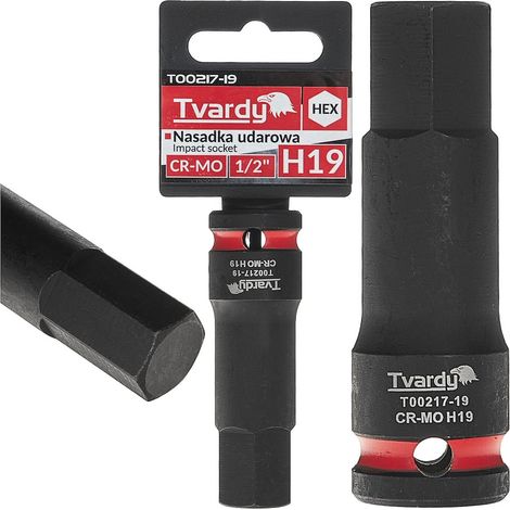 Vaso de impacto HEX 1/2" H19 CR-MO (8/80) (1/4)