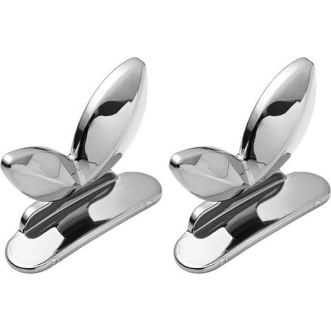(Plata, Oro, Oro Rosa)Manija de Tapa de Inodoro - Sanitario - Plata - Autoadhesivo - Universal - Diseño Elegante (1/4)