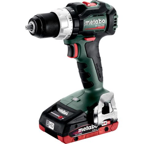 Metabo – Perceuse-visseuse sans fil 18V avec 2 batteries 4.0Ah – Moteur Brushless – Couple max 75Nm – 602325800