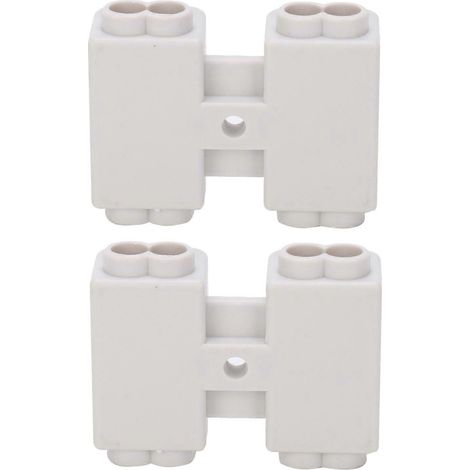 2 Stück Hochleistungs-Hauptverteiler, 2-poliger T-förmiger Anschlussblock ZK1306, 400 V, 60 A