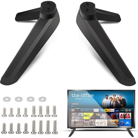 Universelle TV-Standfüße, TV-Ständer mit Schrauben, Ersatz-TV-Fußstütze, Schwarz (1/5)