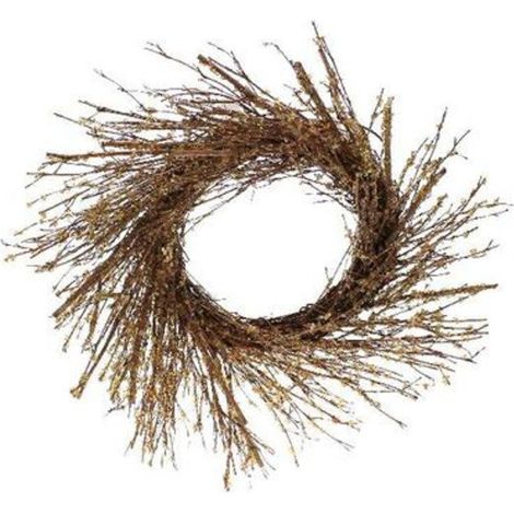 Decorazione corona di natale per porta 48 cm - colore rame - addobbo natalizio