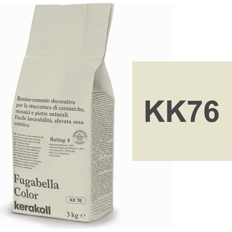 Kerakoll FUGABELLA COLOR KK76 resina stucco piastrelle mosaici marmi 3 KG