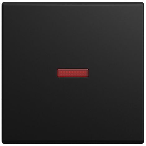 Busch-Jaeger Bascule avec petite calotte rouge 1 compartiment noir mat - Busch-balance® SI (1789-915), 2CKA001731A4037