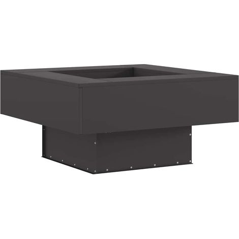 Fire Pit Black 80 x 80 x 40 cm Steel vidaXL
