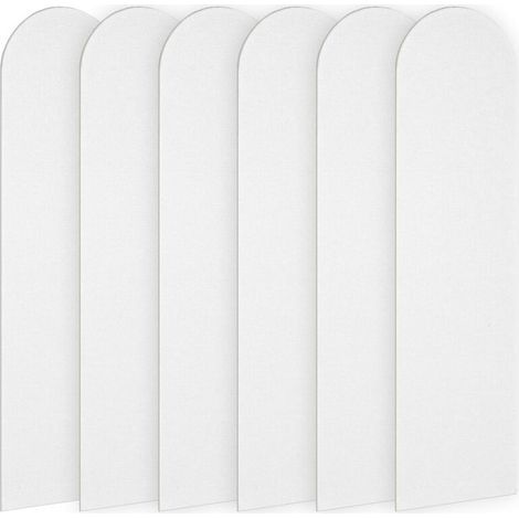 [JAMAIS UTILISÉ] Sticker mural décoratif 3D (12 pièces), tapis mural autocollant anti-chocs, panneau mural 3D pour chambre et chambre d'enfant, blanc (1/4)
