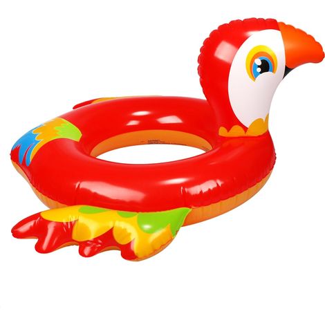 Aufblasbarer Schwimmkreis für Kinder, Papageien-Achsel-Schwimmkreis, 84 x 76 cm (1/5)