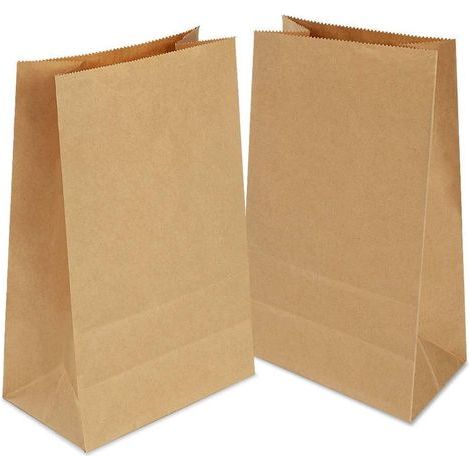 100 Kraftpapiertüten, Kraftpapierbeutel, Kraftpapiertaschen, Geschenkpapier, Kraftpapier-Lebensmittelbeutel, kleine Brottüten, Transportbeutel für Sandwiches, Popcorn, Samen, Süßigkeiten (1/5)