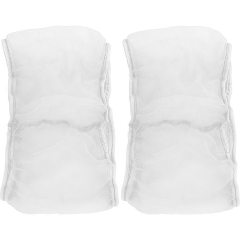 Lot de 2 housses de protection anti-poussière pour cages à oiseaux (grives, mainates et alouettes), blanches, petite taille. (1/5)