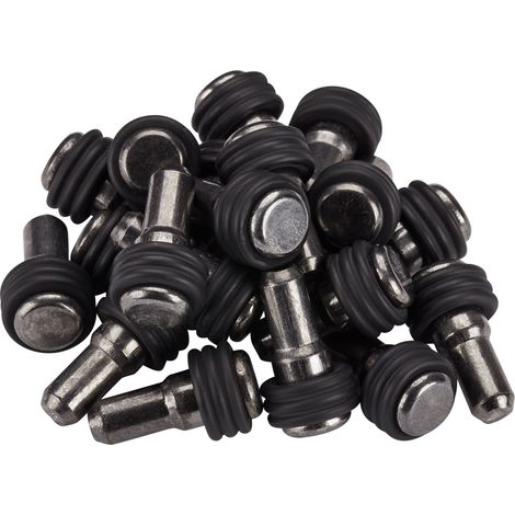 20 Stück Regalbodenträger OR für Ø 5 mm Bohrloch schwarz Fachbodenträger mit Gummiauflage Steckbodenträger für Glasplatten Regalhalter Steckmontage Fachträger von SOTECH (1/4)